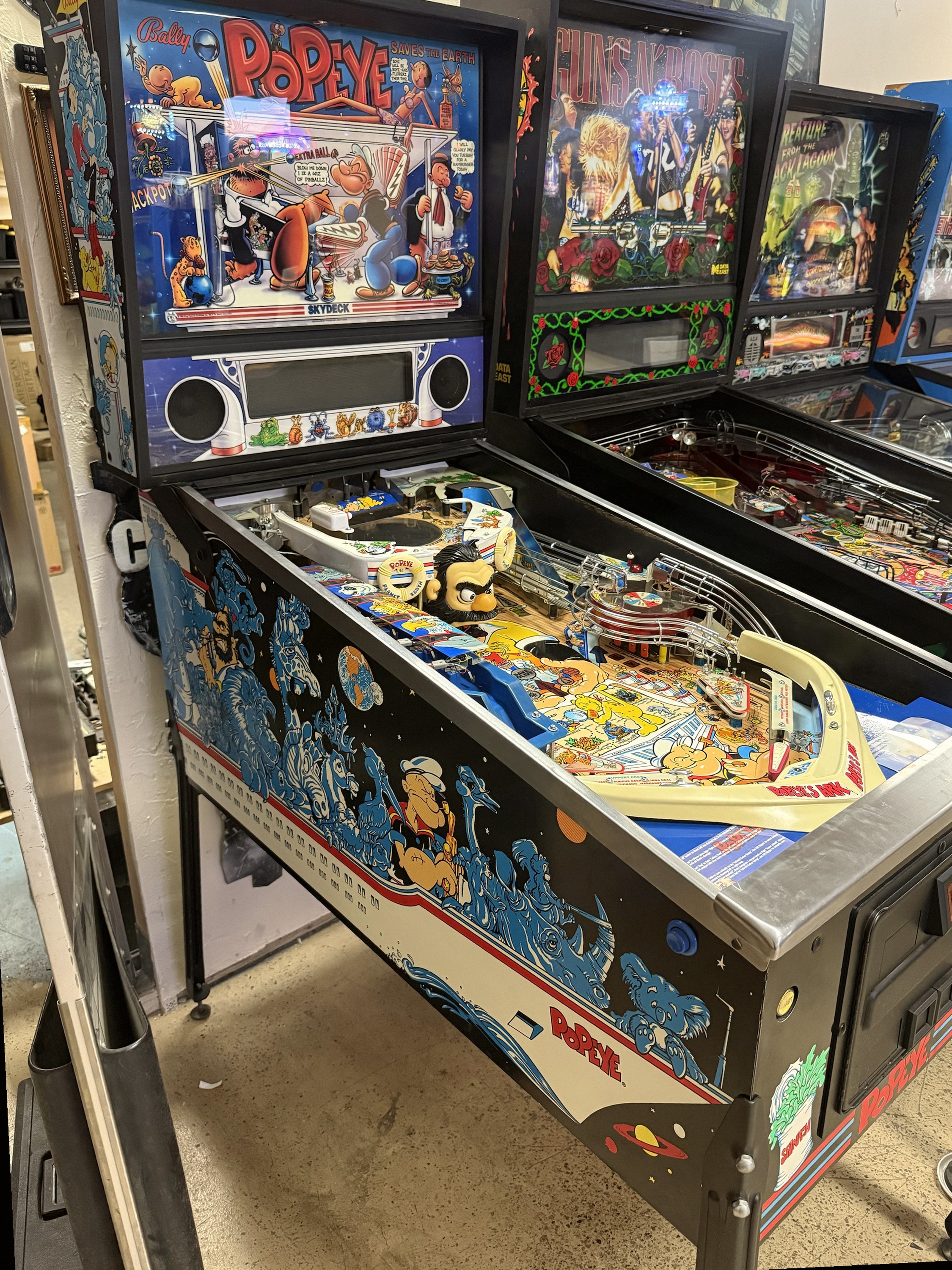 Popeye Pinball Machine